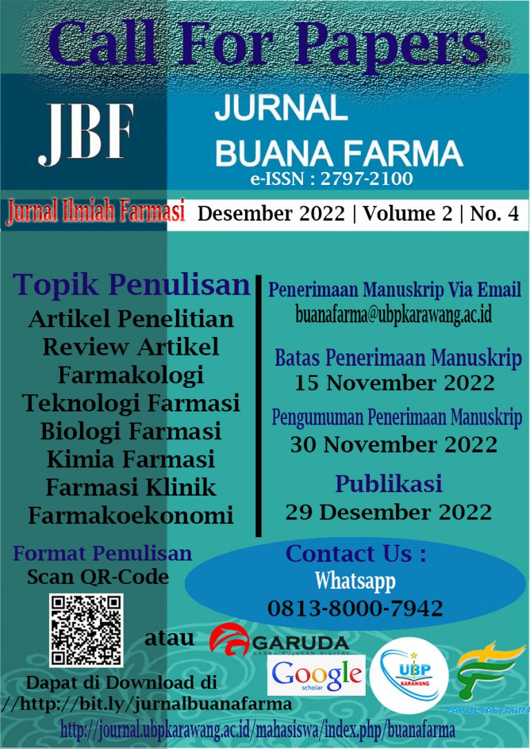 Call Paper Jurnal Buana Farma Desember 2022
