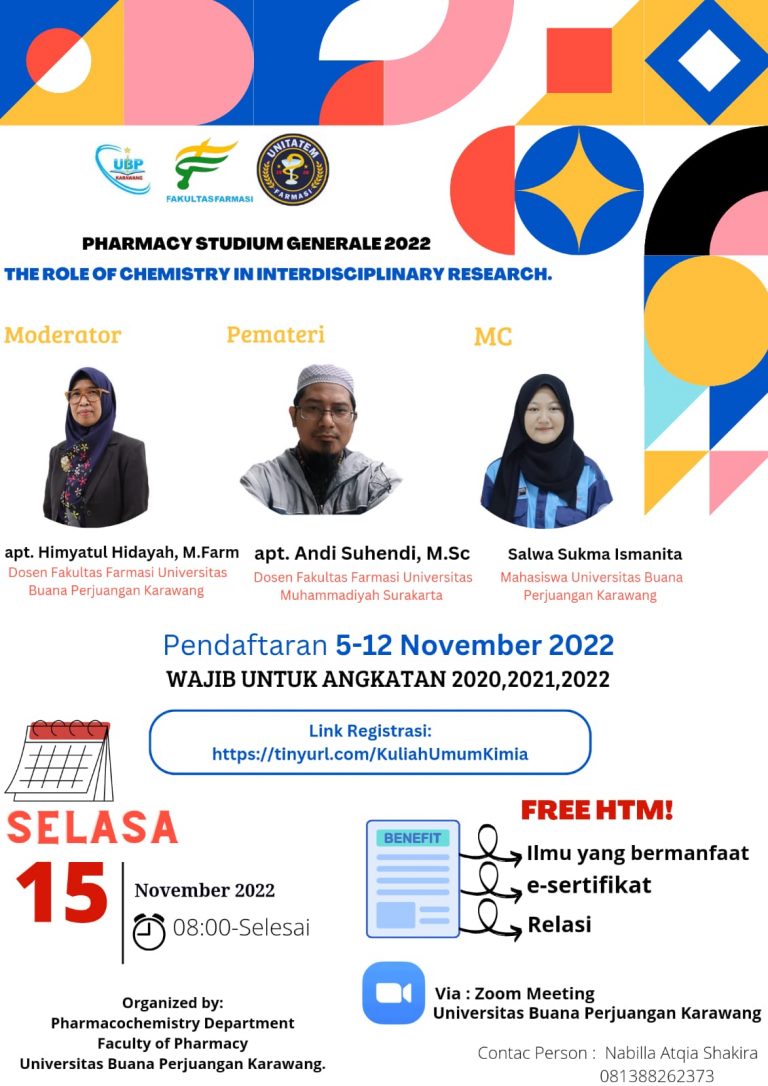 Pharmacy Studium Generale 2022 : The Role of Chemistry in Interdiciplinary Research