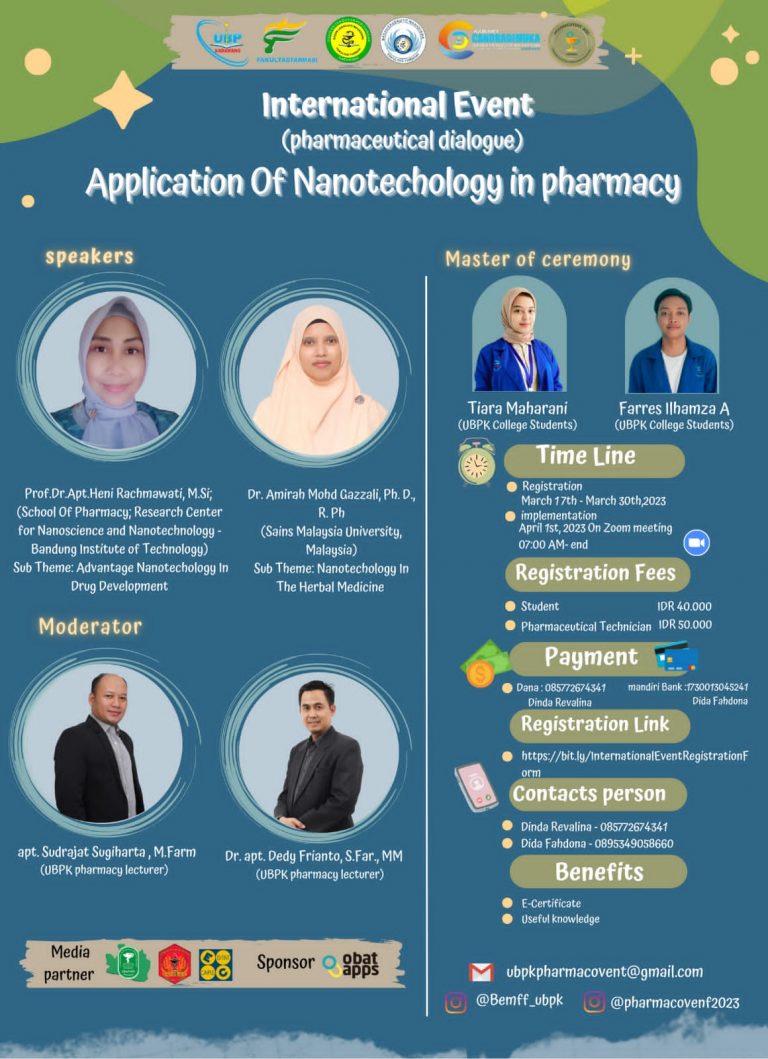 Fakultas Farmasi UBP Karawang Mengadakan International Event Ke-3 “Application Of Nanotechnology In Pharmacy”