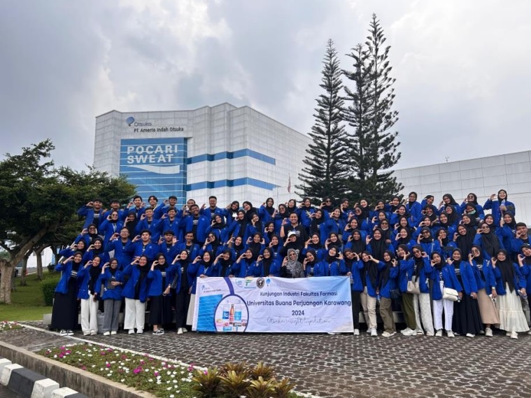 Kunjungan Industri Mahasiswa Farmasi UBP Karawang ke PT. Amerta Indah Otsuka di Sukabumi